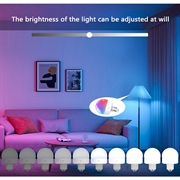 Lampadina ricaricabile con RGB e telecomando - E27 - 2 pezzi.