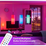 Lampadina ricaricabile con RGB e telecomando - E27 - 2 pezzi.