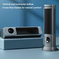 Ventilatore da tavolo ricaricabile con USB-C - 3 velocità - Nero