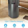 Ventilatore da tavolo ricaricabile con USB-C - 3 velocità - Nero