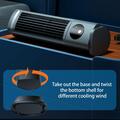 Ventilatore da tavolo ricaricabile con USB-C - 3 velocità - Nero