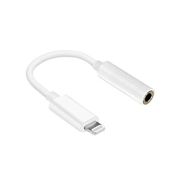 Adattatore audio da fulmine a jack da 3.5mm di Reekin - 10cm - Bianco