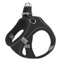 Pettorina riflettente per cani e gatti con guinzaglio - L - Nero