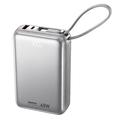 Power bank Remax AS-182-45 da 20000mAh con cavi USB-C e Lightning - 45W