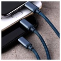 Remax Gition 3-in-1 USB Cable - Lightning, Type-C, MicroUSB - Blue
