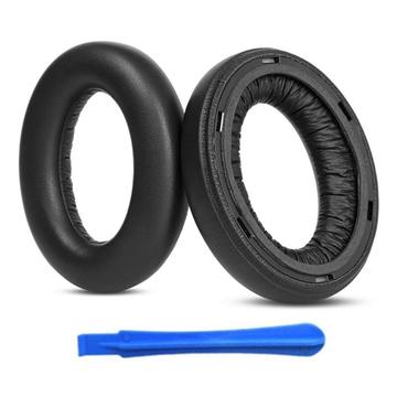 Cuscinetti auricolari di ricambio per Sennheiser Momentum 4 - con strumento di installazione - Nero