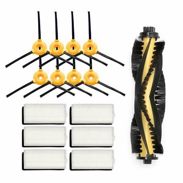 Kit di ricambi per Ecovacs Deebot 600/605, Yeedi K600/K700 - Spazzola principale, spazzole laterali e filtri - 15 pezzi.
