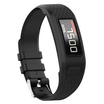 Cinturino di Ricambio in Silicone con Telaio Integrato Garmin Vivofit 1/2 - Nero