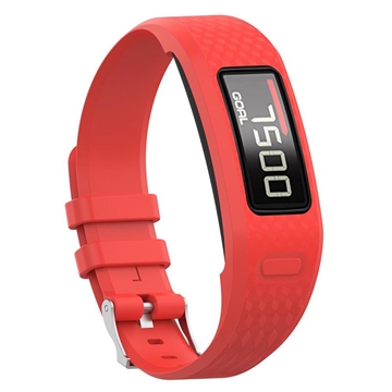 Cinturino di Ricambio in Silicone con Telaio Integrato Garmin Vivofit 1/2 - Rosso