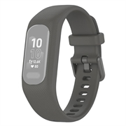 Cinturino di Ricambio in Silicone con Telaio Integrato Garmin Vivosmart 5 - Grigio