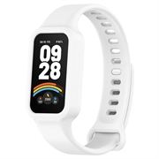 Cinturino di Ricambio in Silicone con Telaio Integrato Xiaomi Smart Band 9 Active/Redmi Band 3 - Bianco