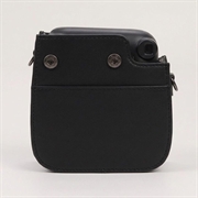 Custodia in pelle retrò per fotocamera Fujifilm Instax Mini 12/11/9/8 con tracolla - Nera