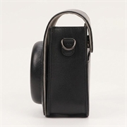 Custodia in pelle retrò per fotocamera Fujifilm Instax Mini 12/11/9/8 con tracolla - Nera
