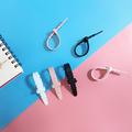 Fascette in silicone riutilizzabili - 20 pezzi - Nero