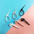 Fascette in silicone riutilizzabili - 20 pezzi - Nero