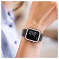 Custodia con Strass Decorativo con Protezione dello Schermo per Apple Watch SE (2022)/SE/6/5/4 - 40mm - Rosa