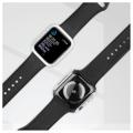 Custodia con Strass Decorativo con Protezione dello Schermo per Apple Watch SE (2022)/SE/6/5/4 - 40mm - Argenta