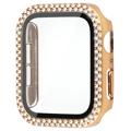 Custodia con Strass Decorativo con Protezione dello Schermo per Apple Watch SE (2022)/SE/6/5/4 - 44mm