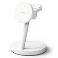 Caricabatterie wireless Ringke 3-in-1 MagSafe da 25W, Qi 2.2 - iOS, Android - Bianco