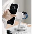 Caricabatterie wireless Ringke 3-in-1 MagSafe da 25W, Qi 2.2 - iOS, Android - Bianco