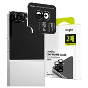 Protezione Telecamera in Vetro Temperato Ringke per Samsung Galaxy Z Flip8 - 2 Pezzi - Nera