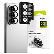 Protezione Telecamera in Vetro Temperato Ringke per Samsung Galaxy Z Fold8 Ultra/Z Fold7 - 2 Pezzi - Nera