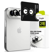 Protezione Telecamera in Vetro Temperato Ringke per iPhone Duo - 2 Pezzi - Nera