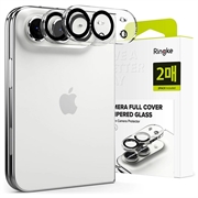 Protezione dell'obiettivo della fotocamera con copertura completa iPhone Duo Ringke - 2 pz. - Nero / trasparente