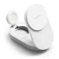 Ringke QI2.2 25W Caricabatterie wireless magnetico pieghevole 3 in 1 - Compatibile con MagSafe - Bianco