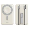 Power bank magnetico Rock P50 5-in-1 da 10000mAh - Beige