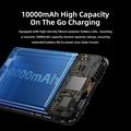 Power bank magnetico Rock P50 5-in-1 da 10000mAh - Nero
