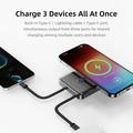 Power bank magnetico Rock P50 5-in-1 da 10000mAh - Nero