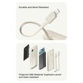 Power bank Rock P90 da 20000mAh con cavi USB-C e Lightning - Bianco
