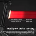 Luce posteriore magnetica intelligente Rockbros con sensore freno