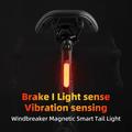 Luce posteriore magnetica intelligente Rockbros con sensore freno