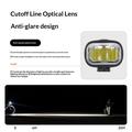 Luce ricaricabile per bicicletta Rockbros RHL950 ad alta luminosità, 950 lumen - Nero