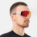 Occhiali da sole polarizzati Rockbros SP297 per ciclismo UV400 - Bianco / Arancione