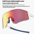 Occhiali da sole polarizzati Rockbros SP297 per ciclismo UV400 - Bianco / Arancione