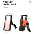 Supporto magnetico impermeabile Rockbros per telefoni cellulari per biciclette e e-bike - 4.7"-6.9" - Nero