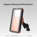 Supporto magnetico impermeabile Rockbros per telefono per biciclette e e-bike - 4.7"-6.9" - Arancione