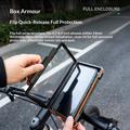 Supporto magnetico impermeabile Rockbros per telefono per biciclette e e-bike - 4.7"-6.9" - Arancione