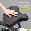 Ampia sella da bicicletta confortevole con sistema di assorbimento degli urti Rockbros - Nero