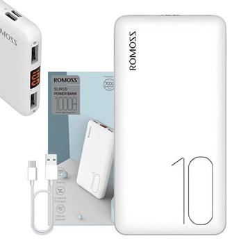 Romoss PSP10 Banca di alimentazione 10000mAh - 2xUSB - Bianco