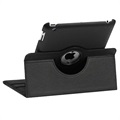 Custodia in Pelle Ruotabile per iPad 2, iPad 3, iPad 4 - Nera