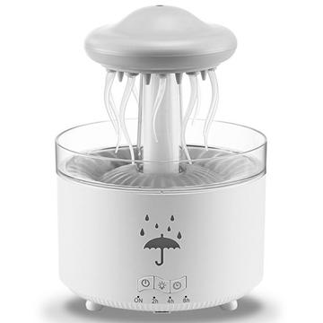 Diffusore di aromaterapia a medusa rotante da 300ml - Umidificatore a ultrasuoni a 7 colori con LED e controllo remoto