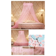 Zanzariera a cupola rotonda per letto da 1.8m - Rosa