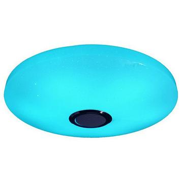 Plafoniera LED intelligente rotonda con altoparlante Bluetooth e telecomando - 60W - 33cm