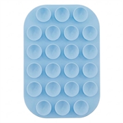 Supporto per telefono con ventosa in silicone MagSafe arrotondato - Azzurro