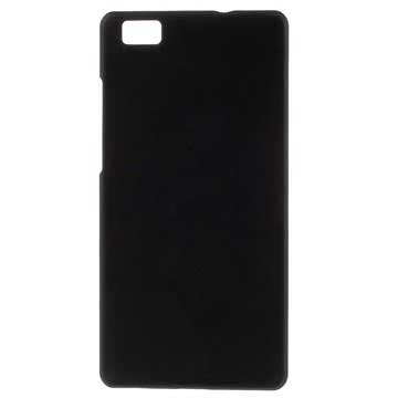 Custodia Rigida Rivestita in Gomma per Huawei P8 Lite - Nera