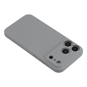 Custodia in Plastica Gommata per iPhone 18 Pro Max - Grigio Chiaro